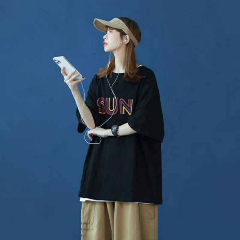 Áo thun tay lỡ nam nữ , áo phông form rộng chất cotton mát mịn thấm hút mồ hôi in hình AD | BigBuy360 - bigbuy360.vn