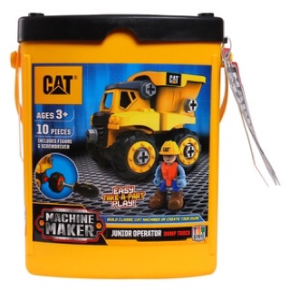 Bộ đồ chơi lắp ráp CAT - Xe ben và công nhân-CAT80901