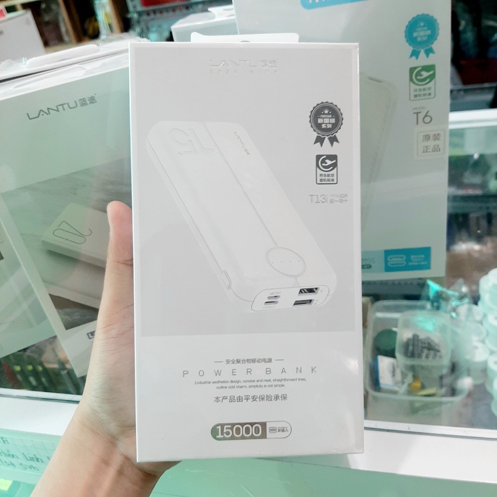 Sạc dự phòng LANTU từ 10000mah/ 15000mah/ 20000mah/ 30000 mah bảo hành 1 năm