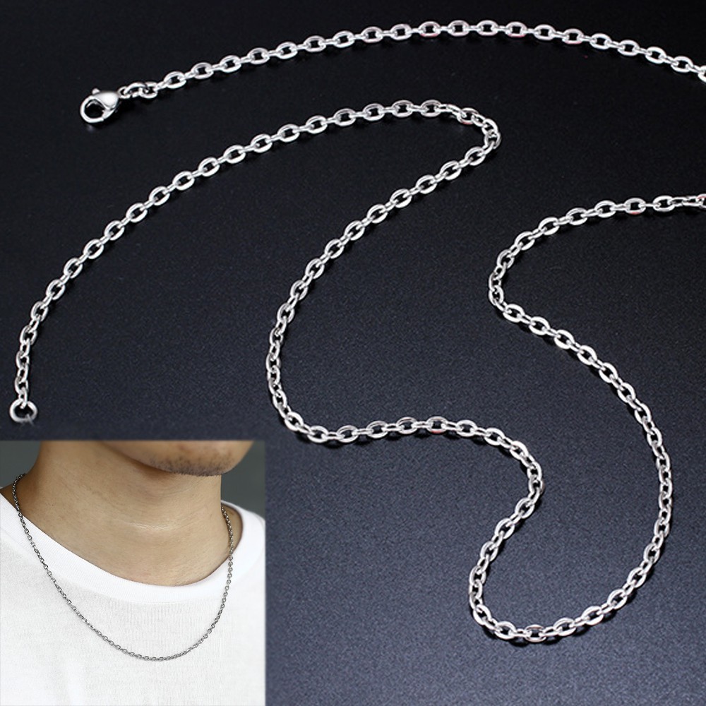 Dây chuyền bằng thép không gỉ cỡ 1.3mm/1.6mm/2mm/3mm/4mm thời trang