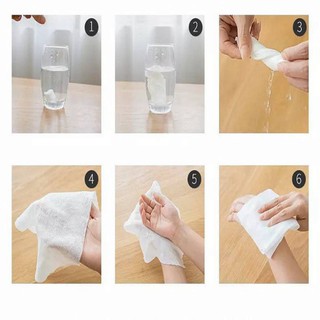 Khăn Giấy Nén Hình Viên Kẹo Cao Cấp