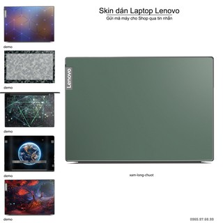Skin dán Laptop Lenovo màu xám lông chuột (inbox mã máy cho Shop)