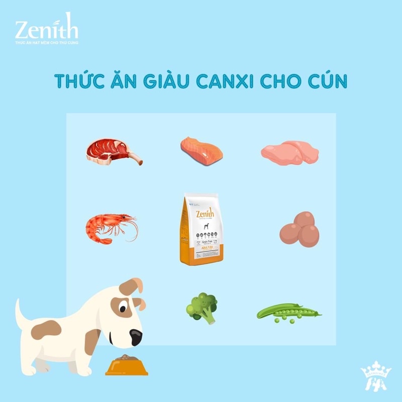 ĐỒ ĂN HẠT MỀM CHO CHÓ TRƯỞNG THÀNH ZENITH (KÈM ẢNH SẢN PHẨM THẬT)