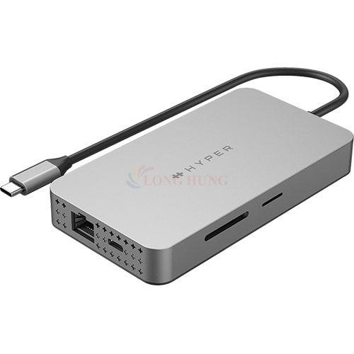 [Mã SKAMSALE03 giảm 10% đơn 200k] Cổng chuyển đổi HyperDrive 10-in-1 Dual HDMI USB-C Hub HDM1H - Hàng chính hãng