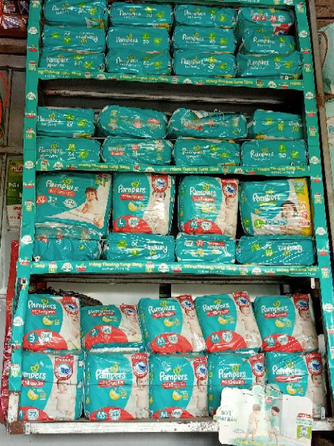 Tã/bỉm Dán Pampers Baby-Dry M34/L30/XL26