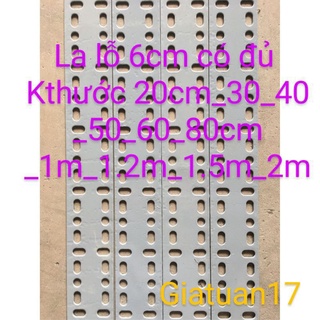 (Dài 40cm) Thanh sắt LA lỗ bản rộng 6cm