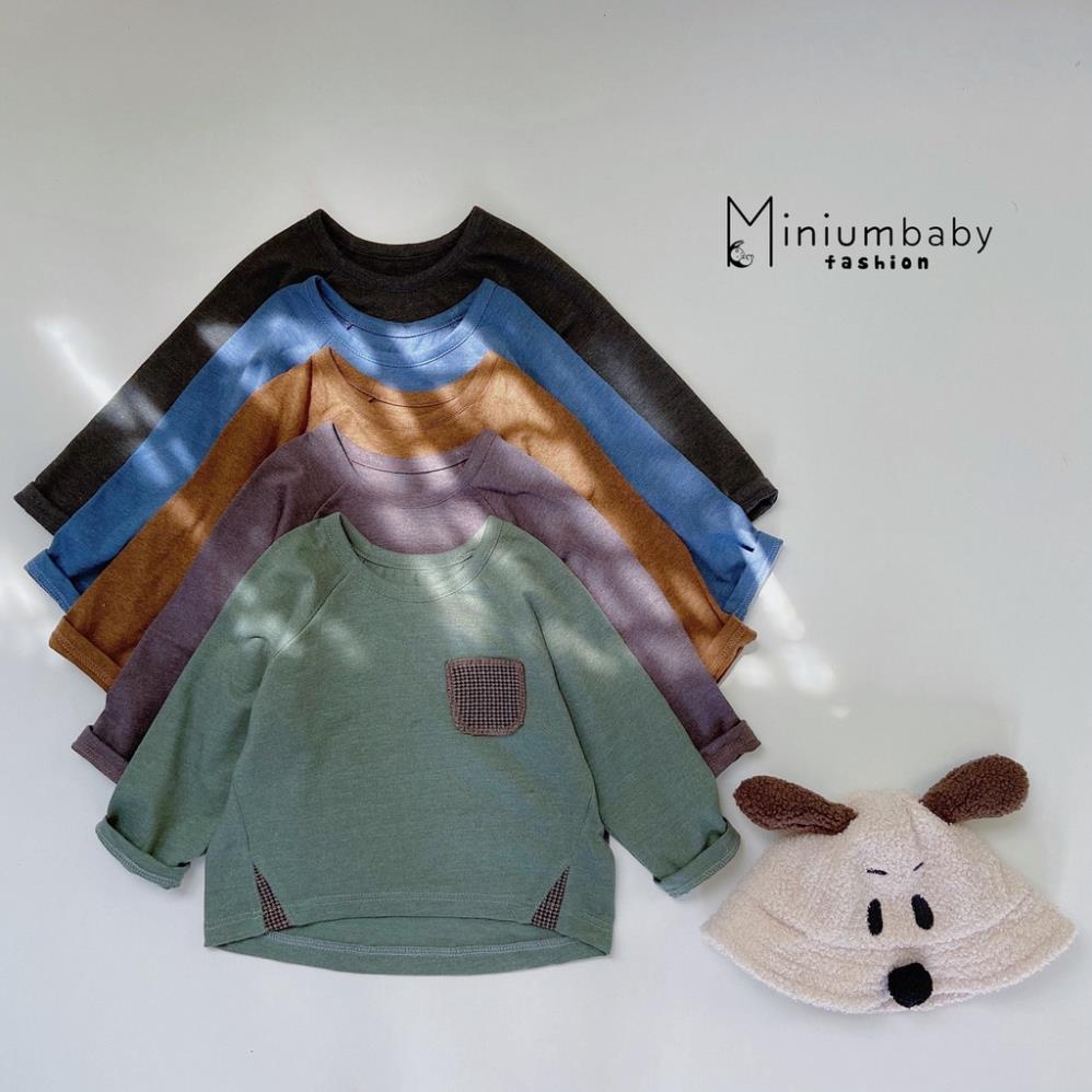 Áo dài thu đông chất liệu cotton TiemBoBe, Áo dài tay cho bé trai