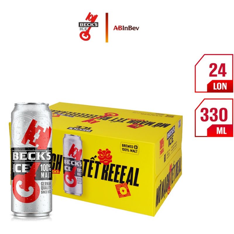 Bia Beck's Ice Thùng 24 lon (330ml / Lon)