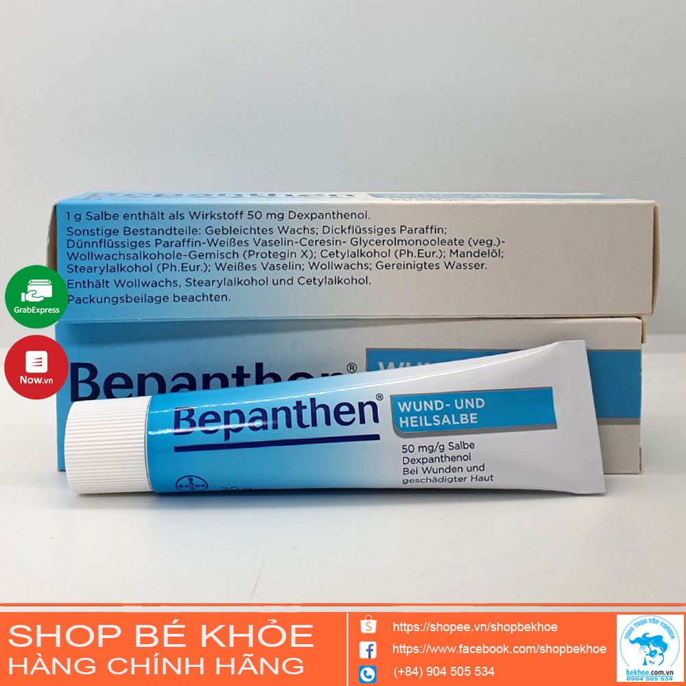 Kem hăm Bepanthen Đức - Bepanthen Wund Und Heilsalbe 20gr