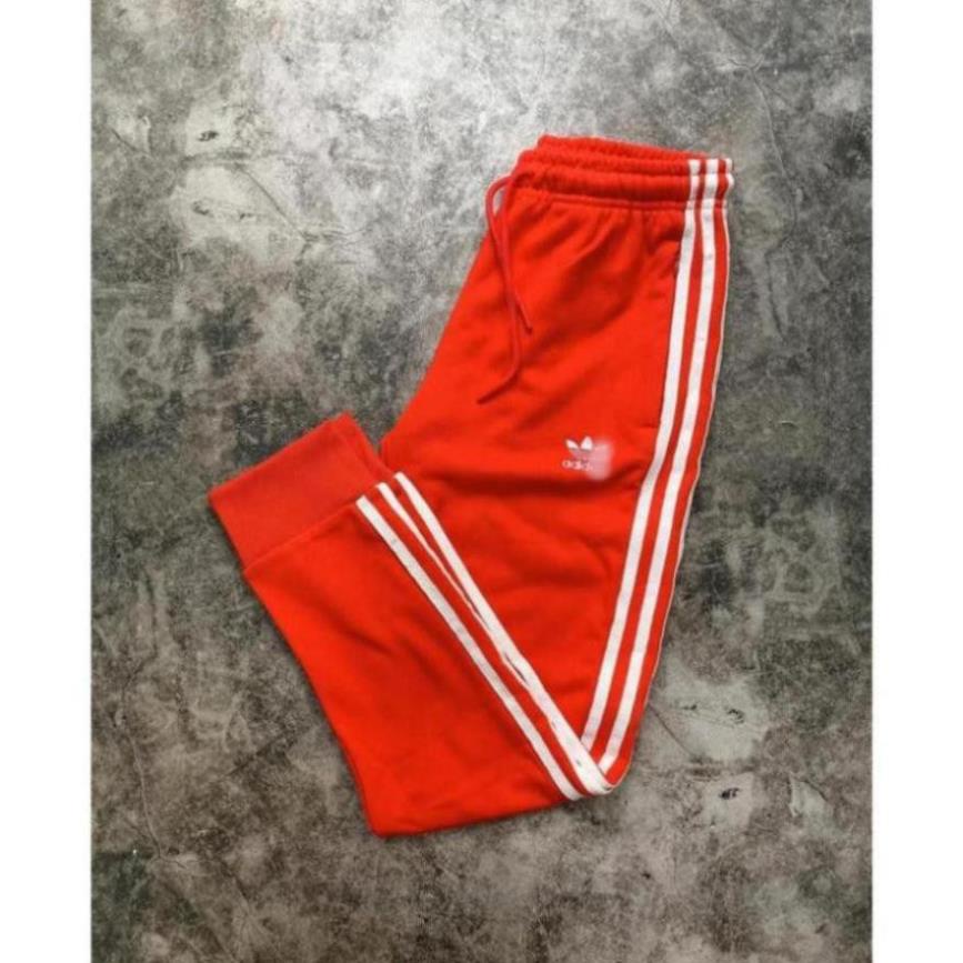 Quần Tập Gym Nam Nữ [Jogger] 3 Stripes RED [ĐỒ TẬP GYM]