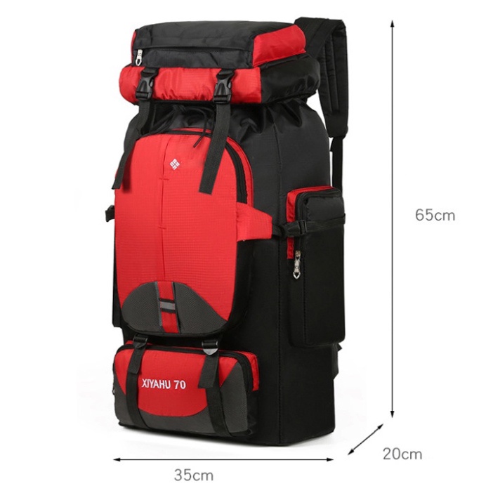 Balo du lịch phượt chống thấm kích thước to 70L - T0284