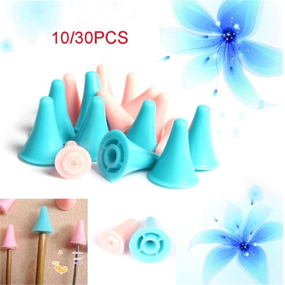 NIUYOU Set 10 / 30 Nút Chặn Chỉ Bằng Nhựa Nhiều Màu Sắc Tiện Dụng