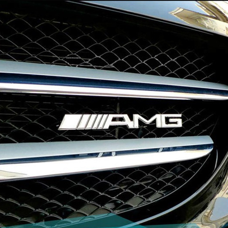 Huy hiệu lưới phía trước ô tô Amg logo sửa đổi các bộ phận cho Mercedes-Benz-Amg Mới C-Class W204 W203 W212 W211 W124 W210 GLC GLE E CLA GLA