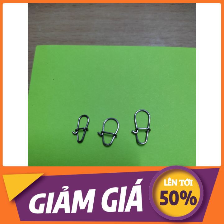 ☘COMBO 20☘KHOÁ LINK CÂU LURE / KHOÁ LURE trâu bò  bằng thép không gỉ CHUYÊN MÓC MỒI CÂU LURE...CHA GIÀ VLOGS