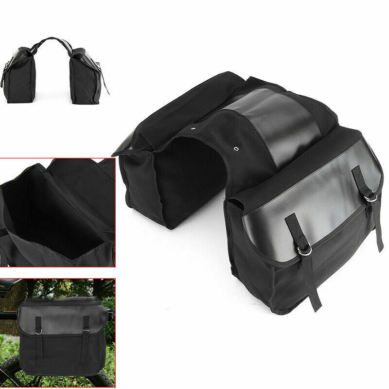 Túi Vải Canvas Treo Yên Xe Mô Tô Tiện Lợi