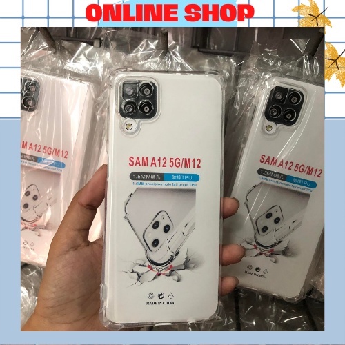 Ốp chống sốc Samsung A12 5G có gù chống sốc 4 góc-phụ Kiện Online Shop