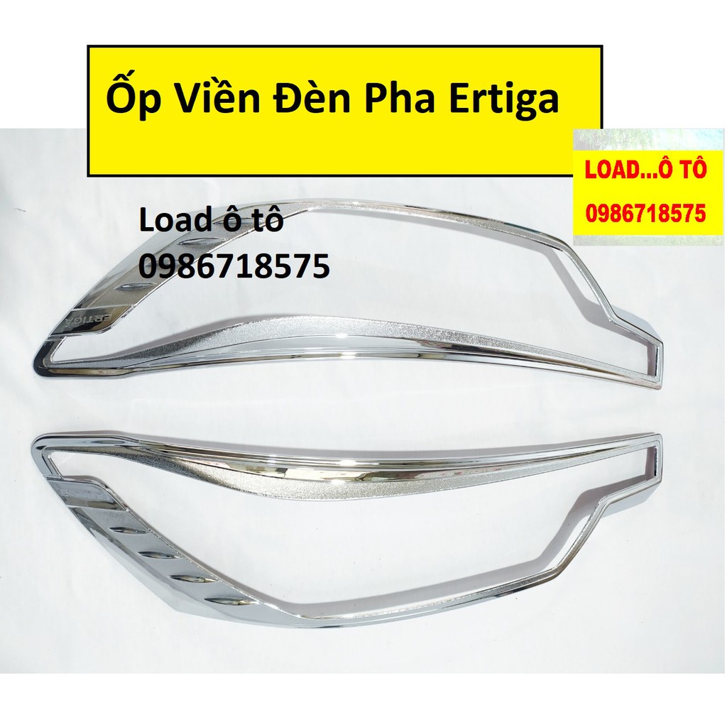 Ốp đèn pha Suzuki Ertiga 2019-2021 Mạ Crom Sáng Bóng