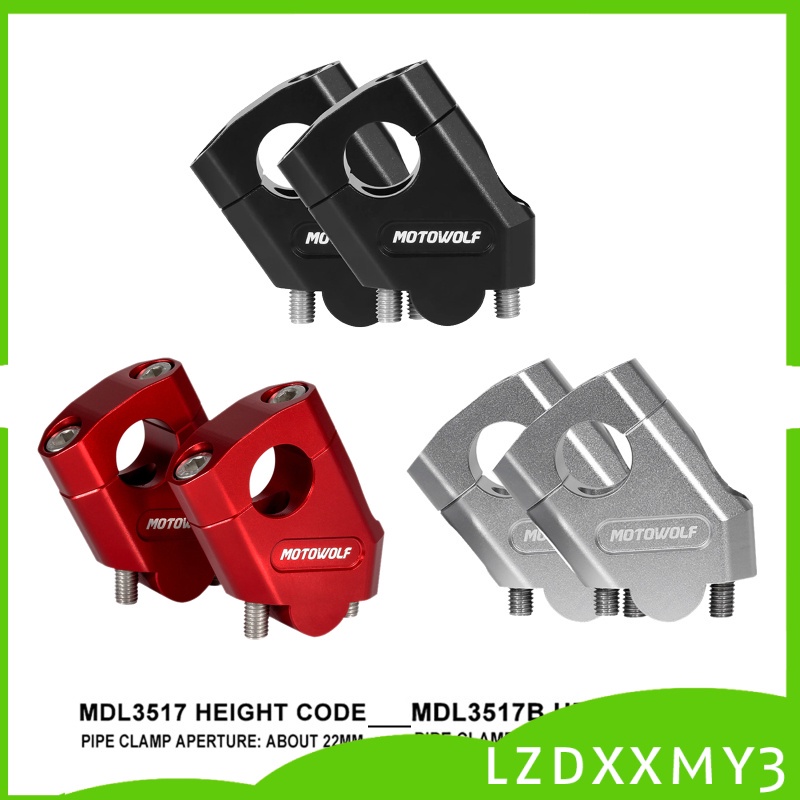 Kẹp Nhôm Cnc Màu Đen 22mm Cho Xe Mô Tô Dirtbikes Atv | BigBuy360 - bigbuy360.vn