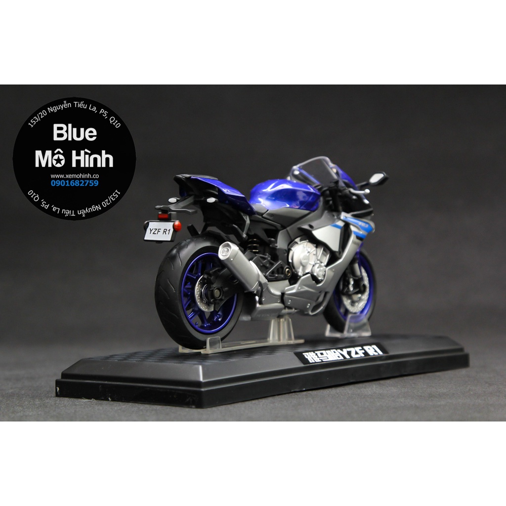 Blue mô hình | Mô hình xe mô tô Yamaha R1 tỷ lệ 1:12