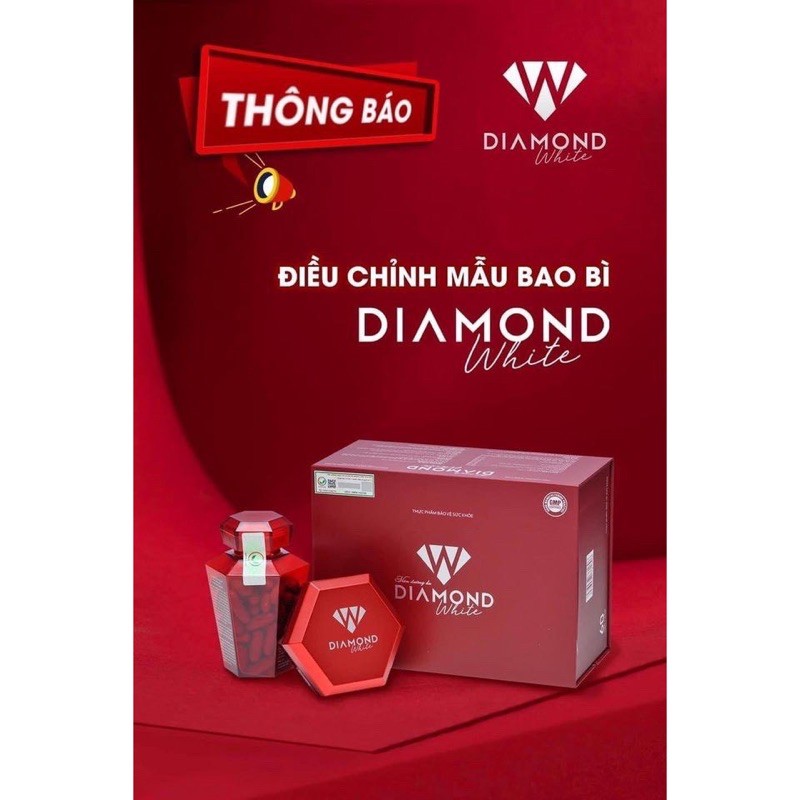 Viên uống trắng da Diamond White - Trắng Da gấp 3 lần Beauty Plus ❤ Mua 3 Tặng 2 Sữa Ong Chúa ❤ Free Ship