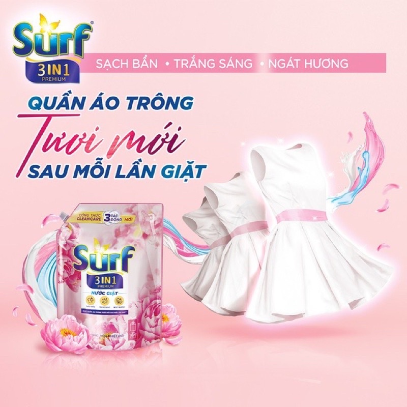 Nước Giặt Surf Túi 3.1kg/3.3kg - Cửa hàng Bé Nấm