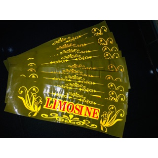 Tem dán phản quang chữ limousine