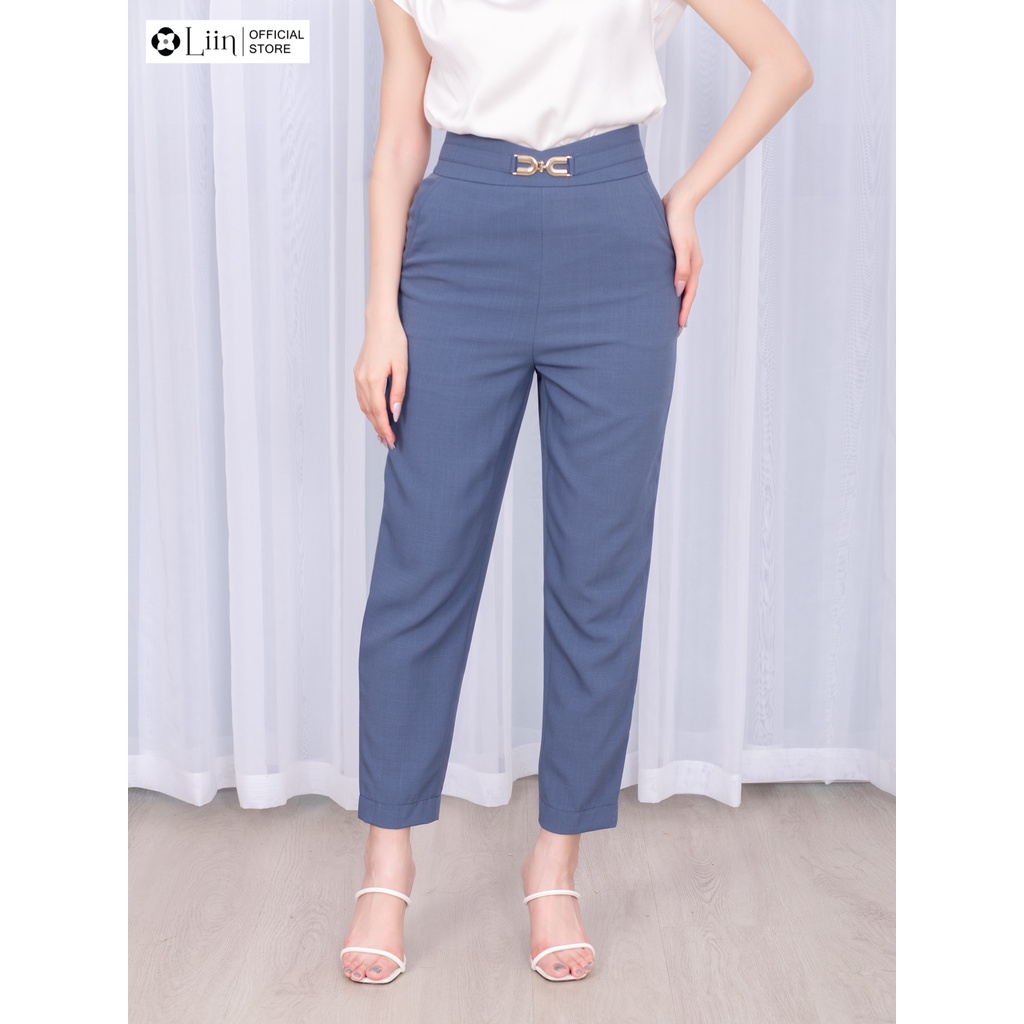 Quần Baggy Xanh Xước form công sở dáng đứng mặc thoải mái Liin Clothing Q3488