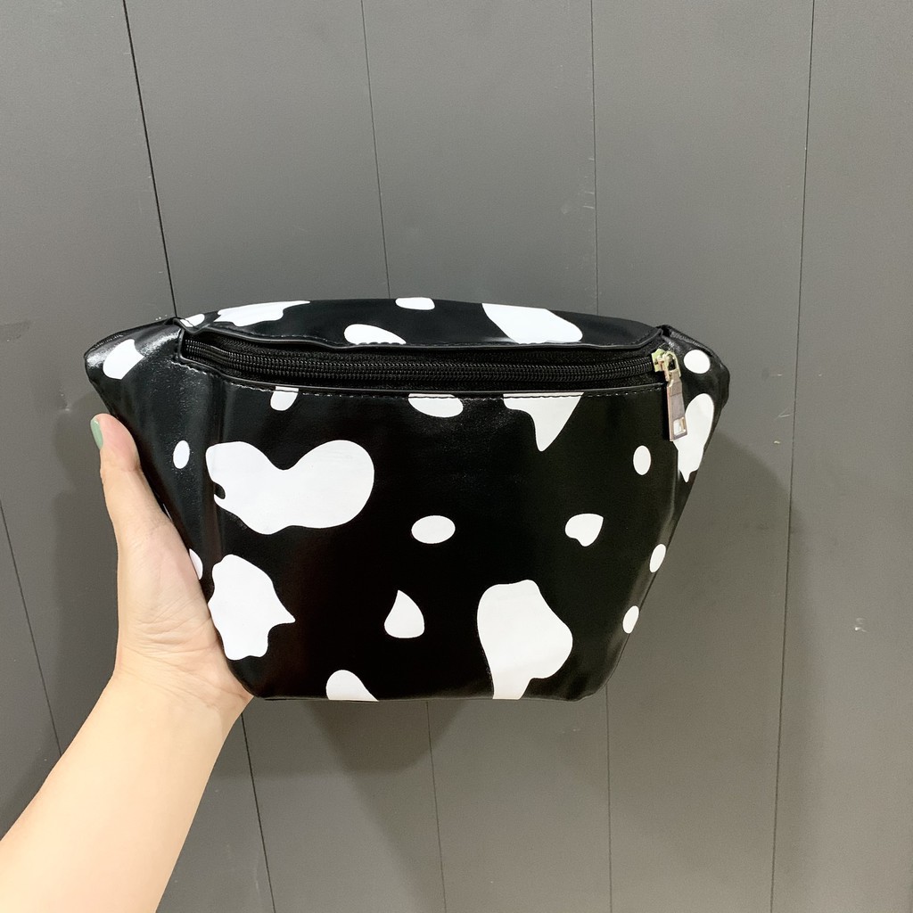 Túi Túi Bao Tử Đeo Chéo Họa Tiết Bò Sữa Dễ Thương Phong Cách Hàn Quốc Chất Da Quảng Châu Siêu Mềm | BigBuy360 - bigbuy360.vn