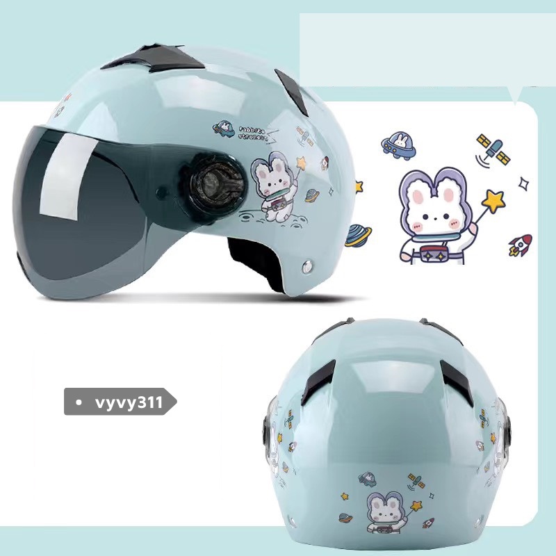 MŨ BẢO HIỂM TAI MÈO NHIỀU MÀU CUTE TẶNG KÈM KÍNH CHẮN