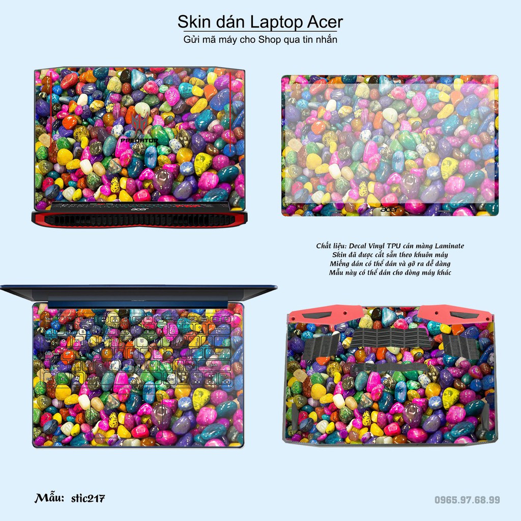 Skin dán Laptop Acer in hình Hoa văn sticker nhiều mẫu 35 (inbox mã máy cho Shop)