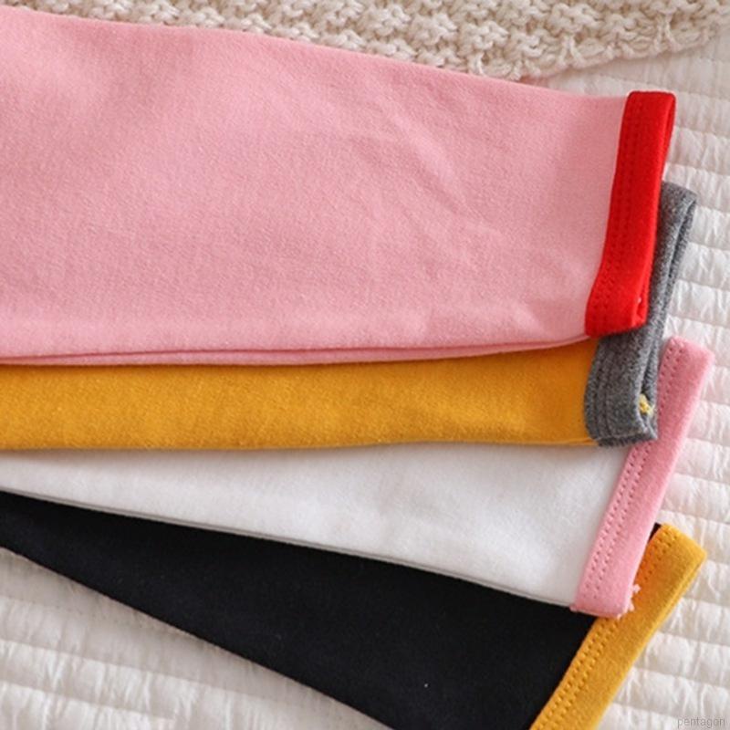 Áo thun cotton tay dài cổ tròn in họa tiết hoạt hình đơn giản cho bé từ 0-5 tuổi