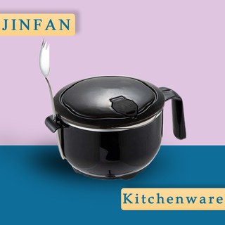 Stainless steel soup bowl with lid student snack box