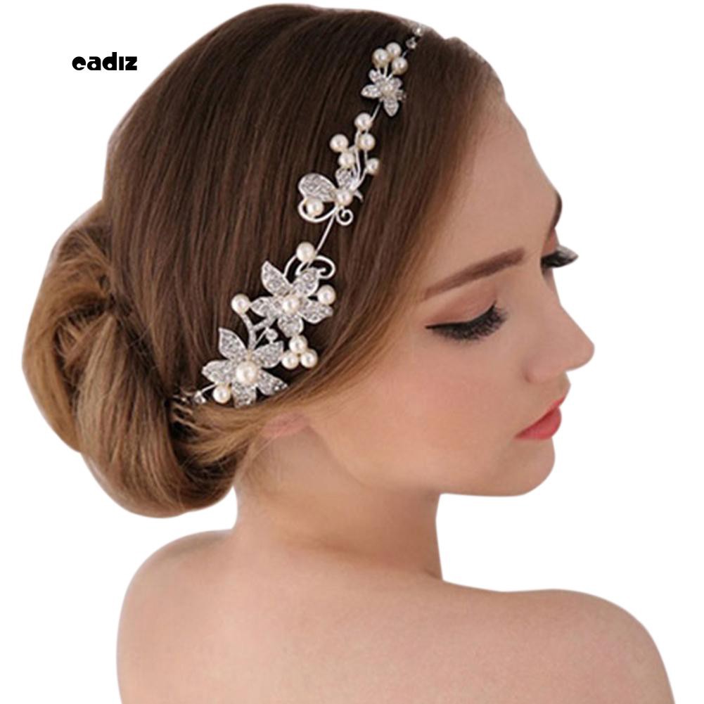 Cài tóc hoa đính đá thời trang dành cho cô dâu