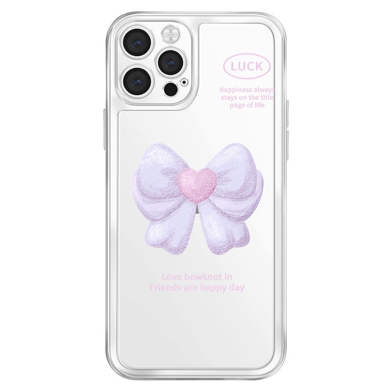 Phù Hợp Ốp Điện Thoại Kiểu Khung Ảnh In Họa Tiết Nơ Cho Iphone 12 / 13Promax 11 xsxr678