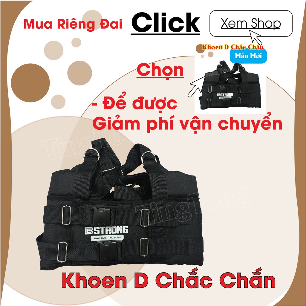 Đai Treo Kéo Giãn Cột Sống Bestrong - Có Đệm Nách, Đai Thoát Vị Đĩa Đệm - BeStrong D - New