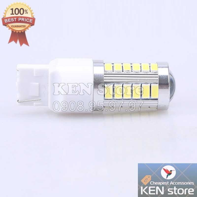 Bóng LED 7440 T20 1 TIM cực sáng làm đèn xi nhan, đèn lùi cho ô tô