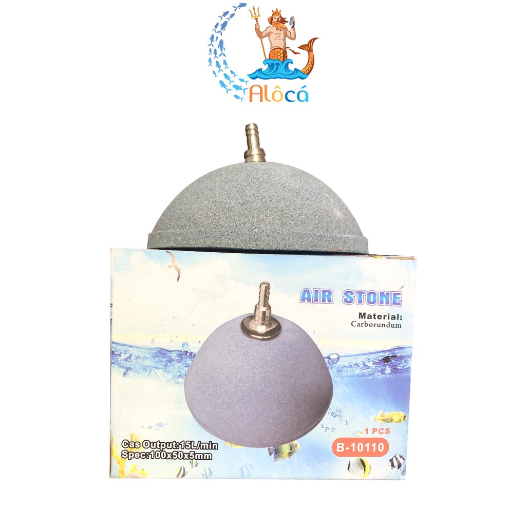 Quả sủi oxy hình nón phi 6 cm, 8 cm, 10 cm cho bể cá cảnh, hồ cá Koi