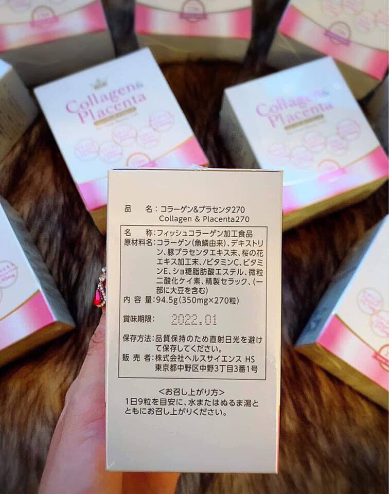 [Hàng chính hãng] Hộp Collagen Placenta 5 in 1- chuyên Hàng Nhật.