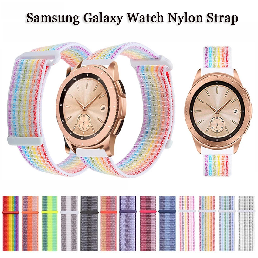 Dây đồng hồ nylon thay thế cho Samsung Galaxy Galaxy Watch 3 Active 2 46mm 42mm Chiều Rộng 20mm 22mm