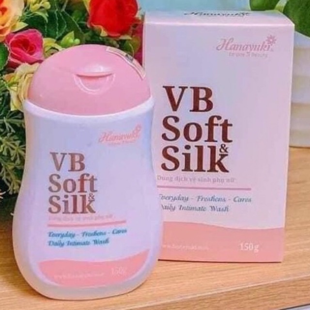 Dung dịch vệ sinh nam &amp; nữ phiên bản màu hồng Hanayuki - VB Soft &amp; Silk