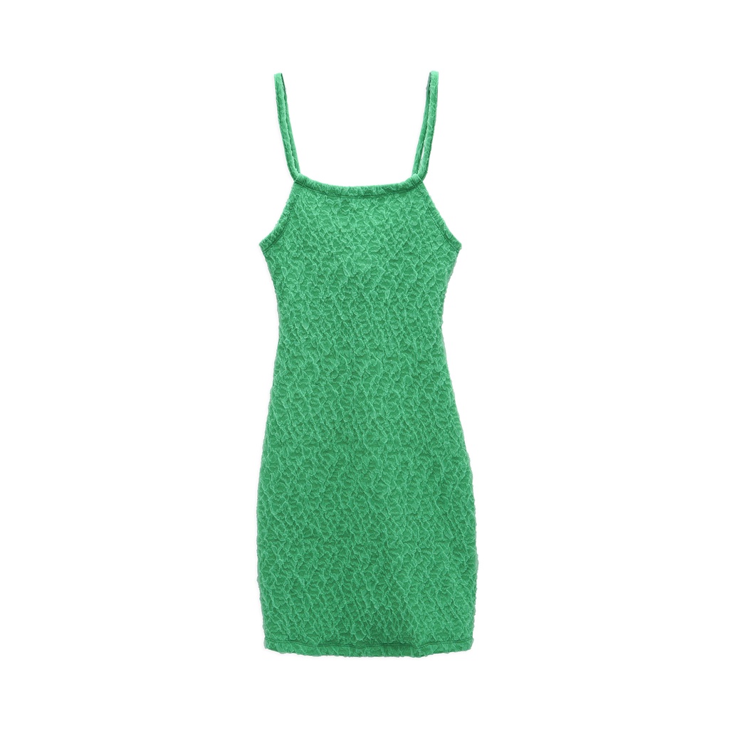Đầm Nữ Shape Back Ruffle , Chất Vải thun xốp xoắn Thoải Mái , WDN000166,Somehow