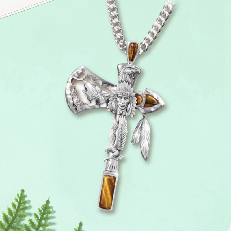 Dây Chuyền Mặt Hình Chiếc Rìu Phong Cách Viking Thời Trang Cho Nam