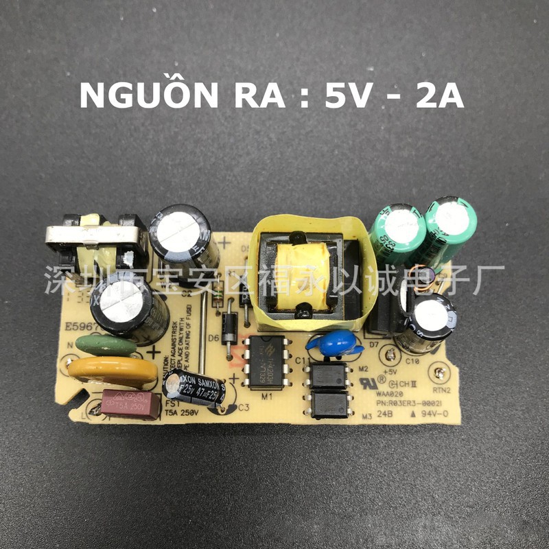 h nguồn 5V - Mạch sạc Pin 5V - Mạch sạc Bình 5V cho loa kéo nguồn ra 5VDC - 2A