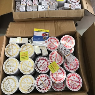 Tem tròn dán hộp yến sl 50 tem