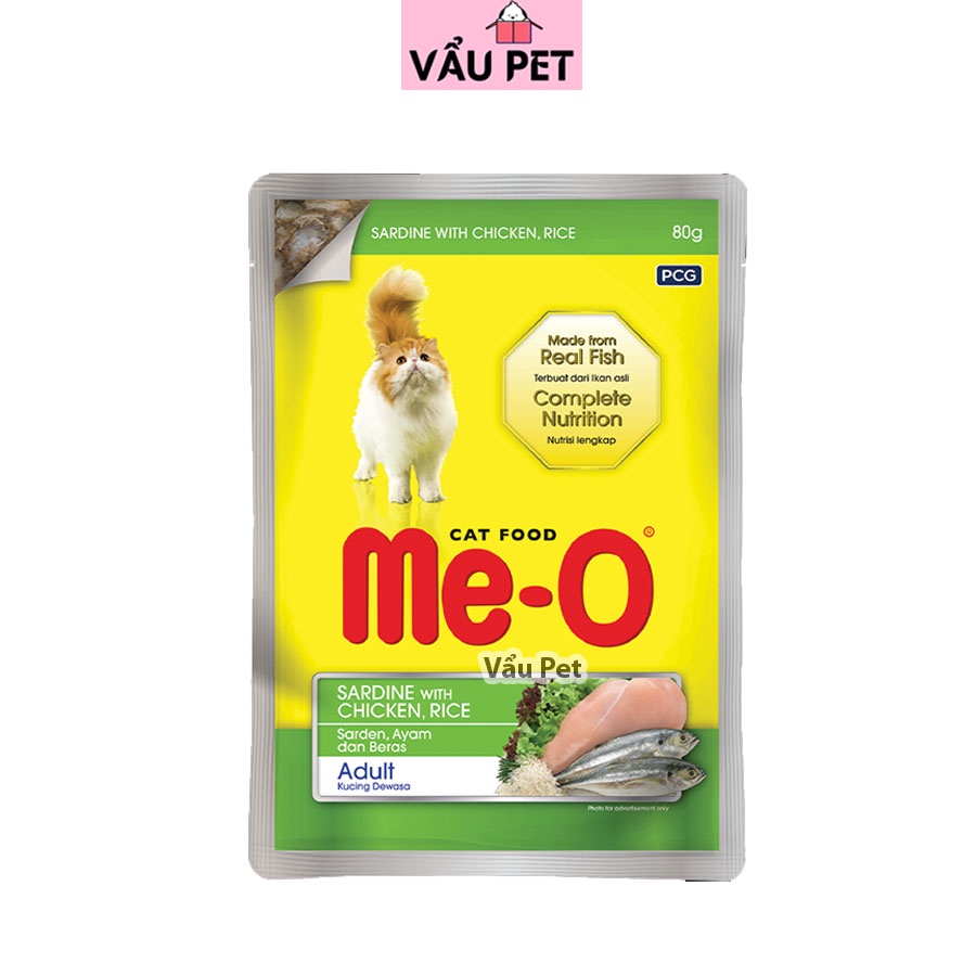 Pate mèo Me-o 80g - Pate cho mèo con, mèo lớn đầy đủ dinh dưỡng