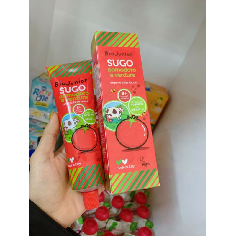 ( DATE 8/2024 ) Tương cà hữu cơ BioJunior SuGo cho bé từ 8+