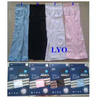 Găng tay chống nắng AQUA-X Xỏ ngón ngang nữa bàn tay - Hàng nội địa Hàn Quốc.