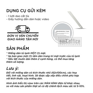[Nhiều mẫu] Decal dán tủ lạnh, miếng dán tủ lạnh mẫu cute - CB1