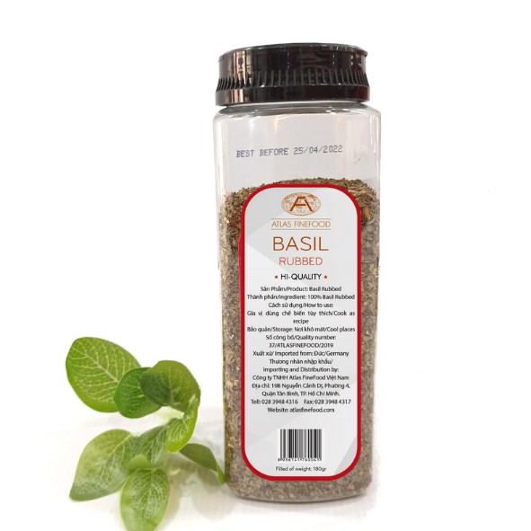 [150g] Lá húng quế tây khô nghiền [Germany] ATLAS Basil Rubbed (als-hk)