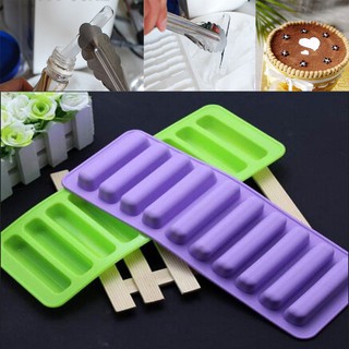 Khuôn silicone làm nước đá , sô cô la , bánh pudding hình trụ
